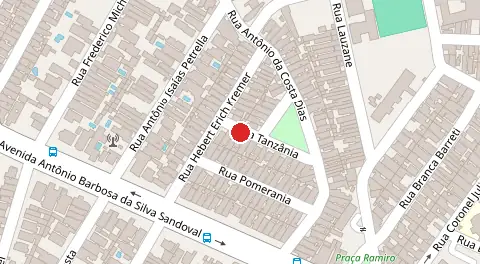 Mapa da localização
