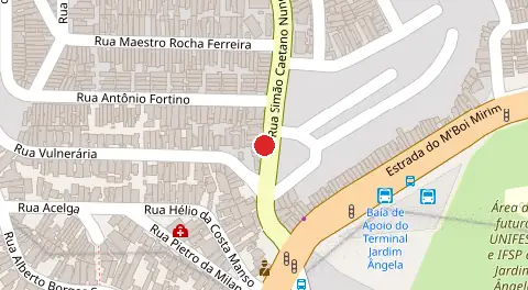 Mapa da localização