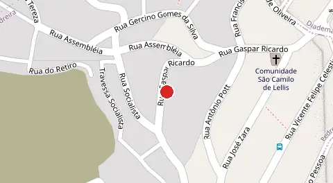 Mapa da localização