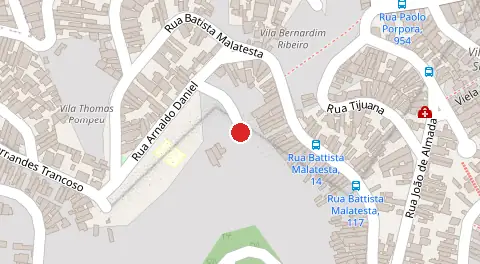 Mapa da localização