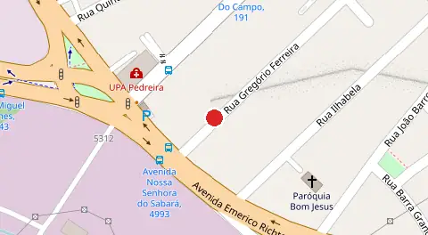 Mapa da localização