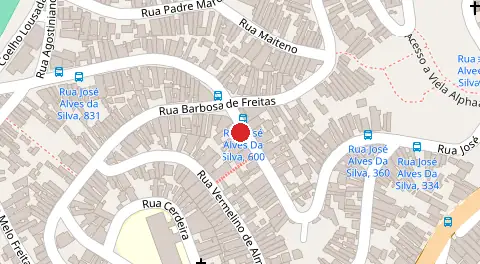Mapa da localização