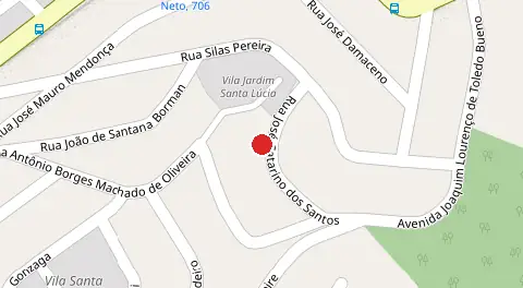 Mapa da localização