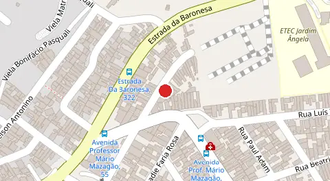 Mapa da localização