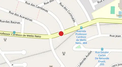 Mapa da localização