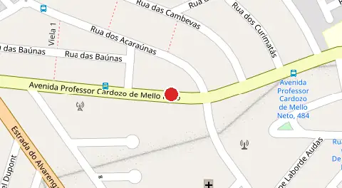 Mapa da localização