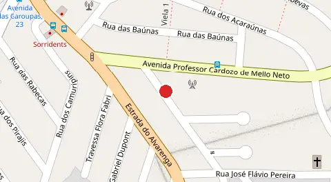 Mapa da localização