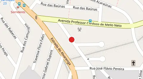 Mapa da localização