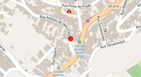 Mapa da localização