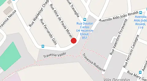 Mapa da localização