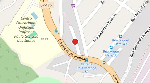 Mapa da localização