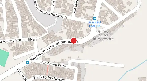 Mapa da localização