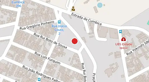 Mapa da localização