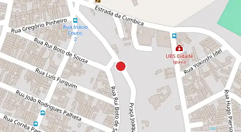 Mapa da localização
