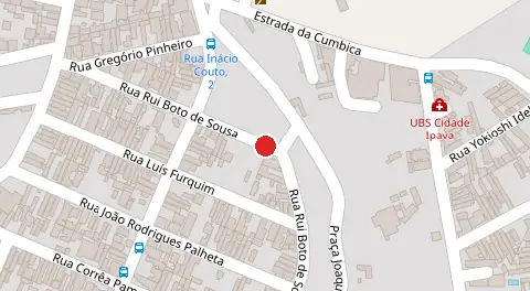 Mapa da localização