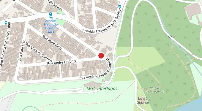Mapa da localização