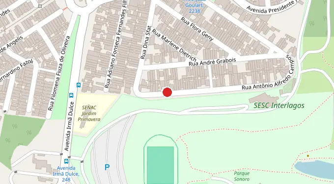 Mapa da localização