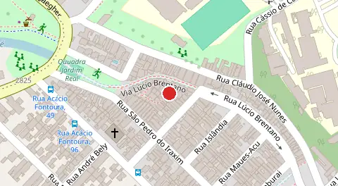 Mapa da localização