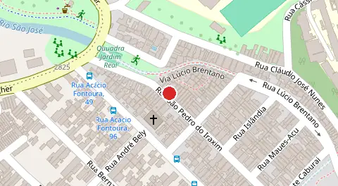 Mapa da localização