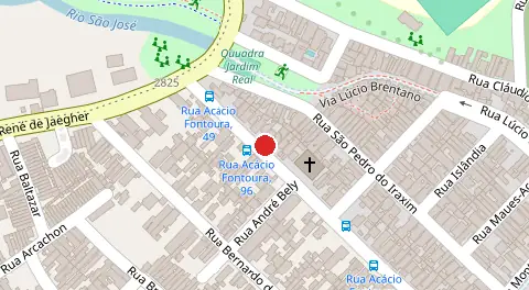 Mapa da localização