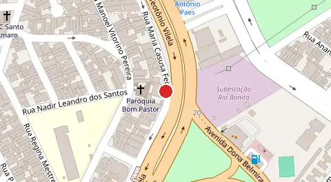 Mapa da localização