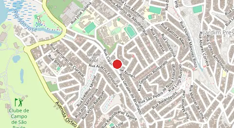 Mapa de Rua José Nunes