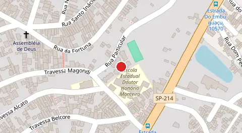 Mapa da localização