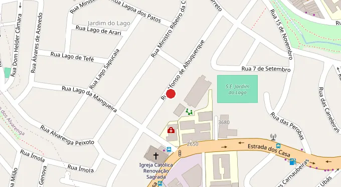 Mapa da localização