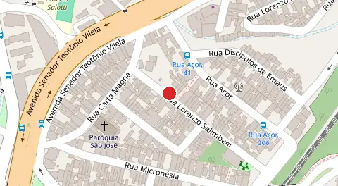 Mapa da localização