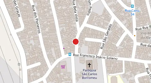 Mapa da localização