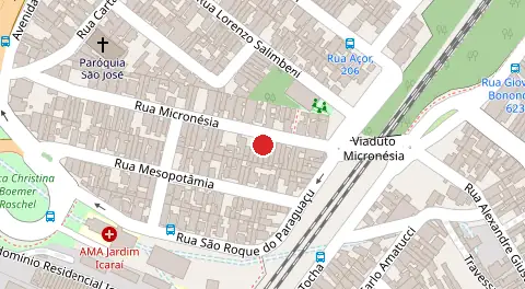 Mapa da localização