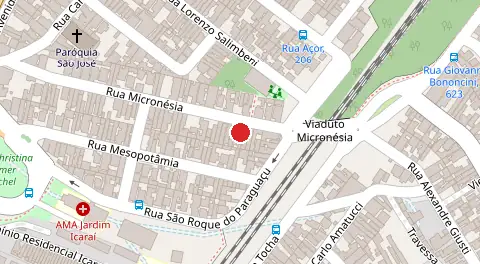 Mapa da localização