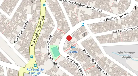Mapa da localização