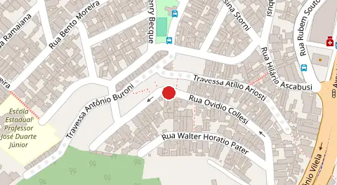 Mapa da localização