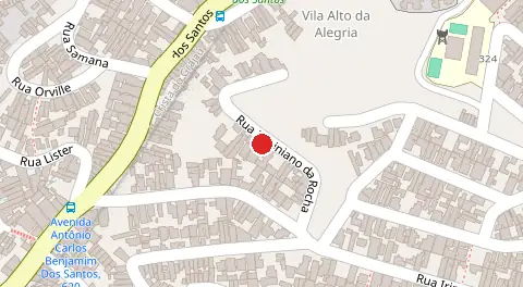 Mapa da localização