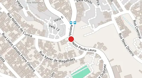 Mapa da localização