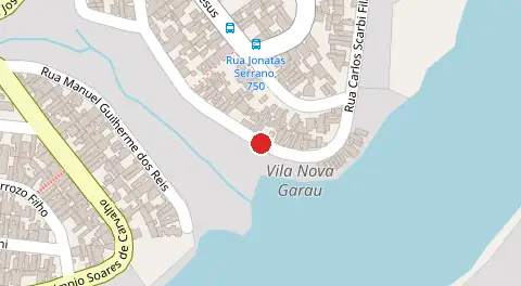 Mapa da localização
