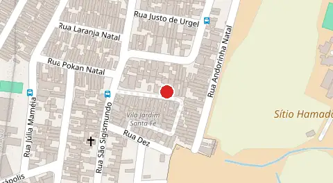 Mapa da localização