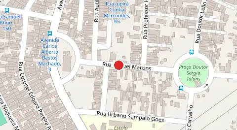 Mapa da localização