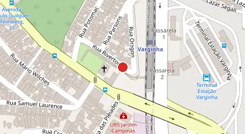 Mapa da localização