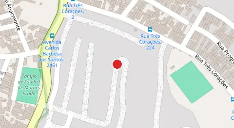 Mapa da localização
