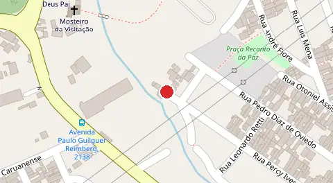 Mapa da localização