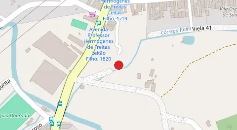 Mapa da localização