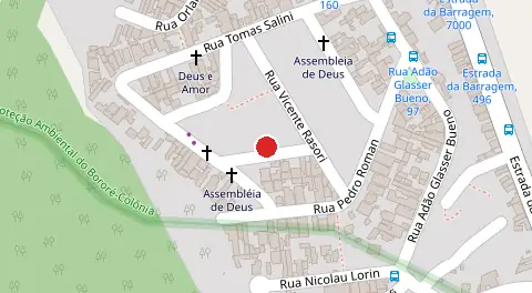 Mapa da localização