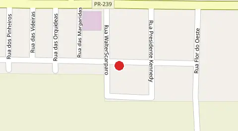 Mapa da localização