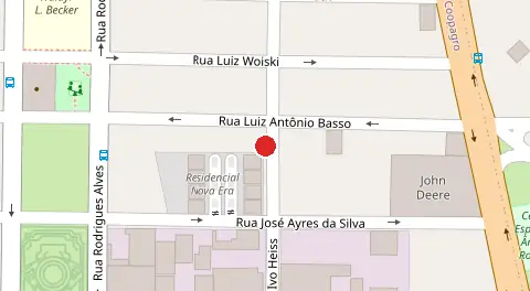 Mapa da localização