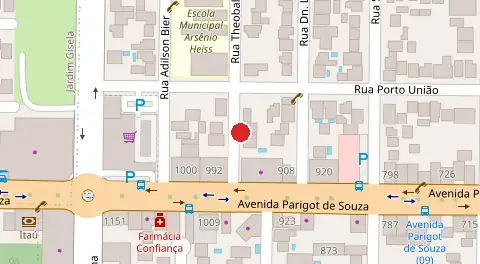 Mapa da localização