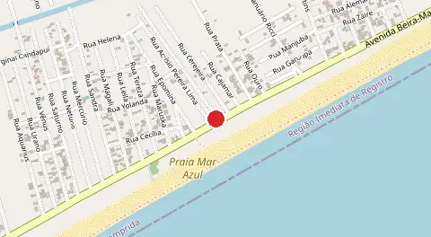 Mapa de Balneario Urso Branco