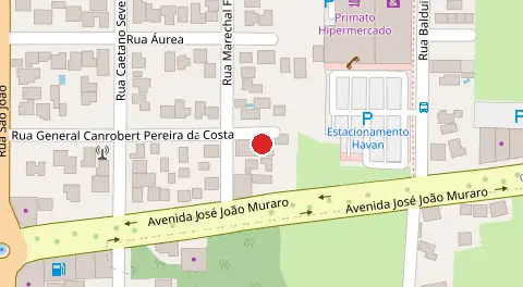 Mapa da localização
