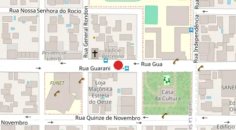 Mapa da localização